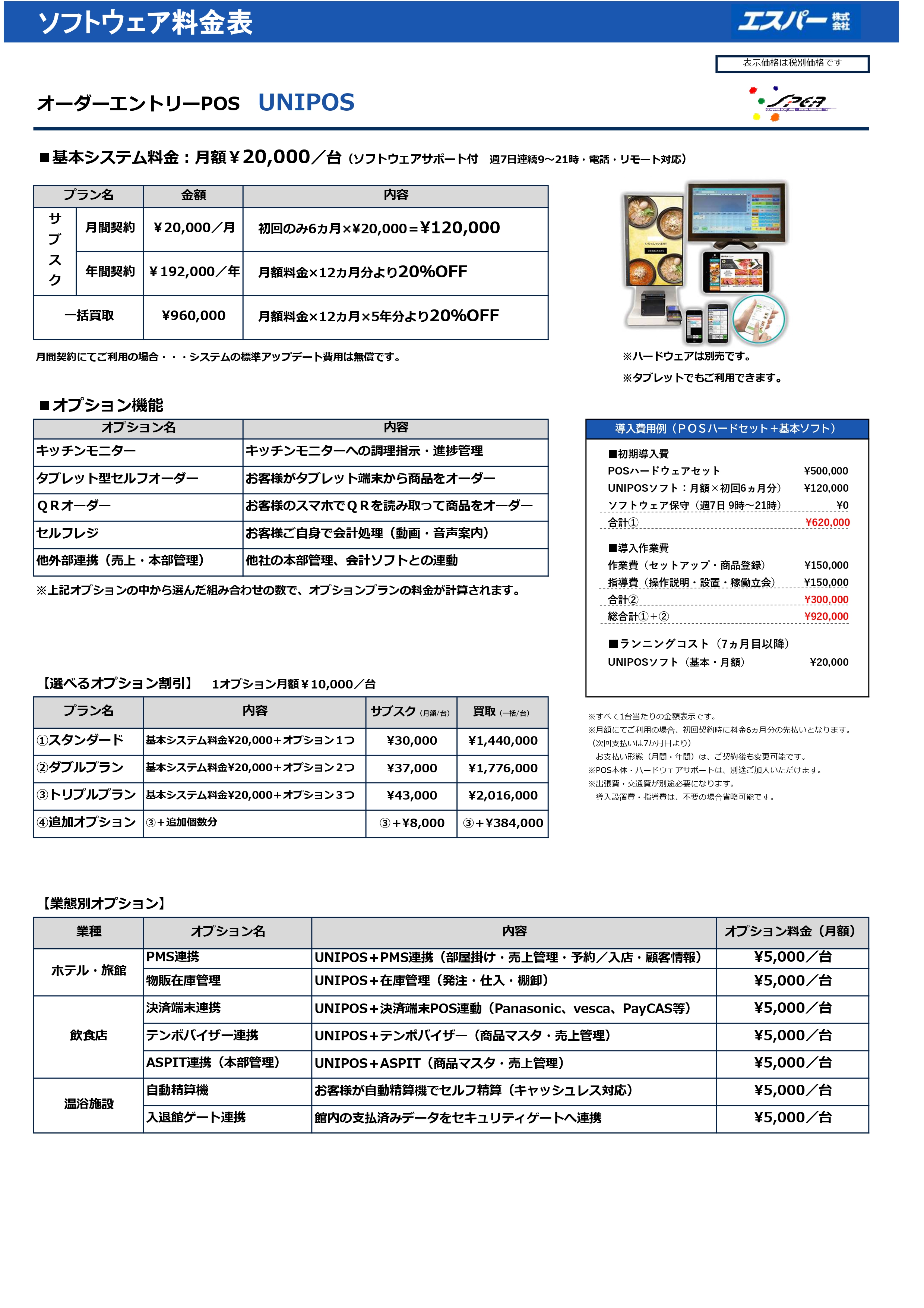 POSハードウェアイメージ
